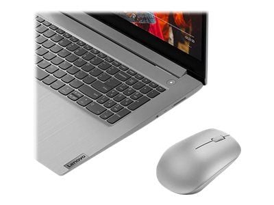 Lenovo 530 Wireless Mouse - Mus - höger- och vänsterhänta - optisk - 3 knappar - trådlös - 2.4 GHz - trådlös USB-mottagare - platinagrå
