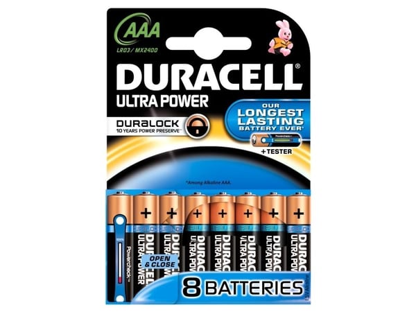 Duracell Ultra Power MX2400 - Batteri 8 x AAA - Alkalisk