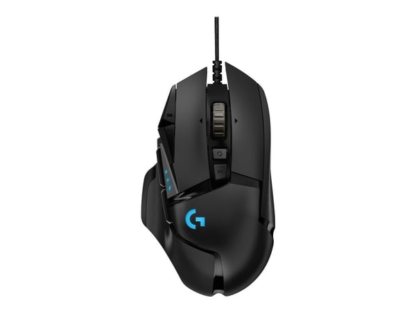 Logitech G502 HERO kablet spillmus 910-005470, 11 knapper, optisk, svart