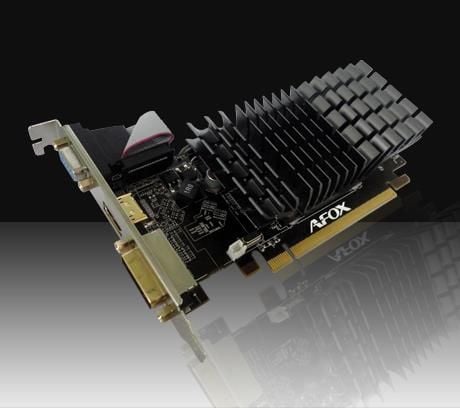 AFOX AF210-1024D2LG2, GeForce G210, 1 GB, GDDR2, 64 bit, 2560 x 1600 pixlar, PCI Express 2.0