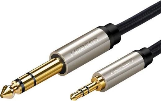 Ugreen - Lydkabel - stereojakk hann til mini-phone stereo 3.5 mm hann - skjermet - grå