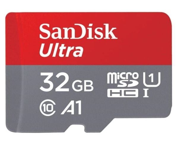SanDisk Ultra - Flashminnekort (microSDHC til SD-adapter inkludert) - 32 GB - A1 / UHS-I U1 / Class10 - microSDHC UHS-I