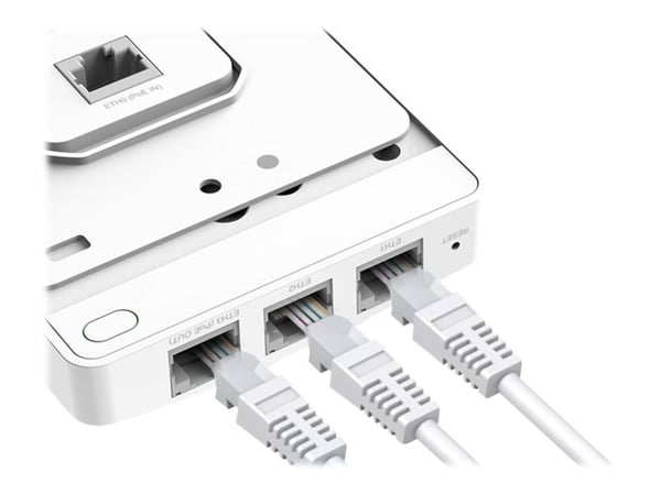 TP-Link Omada EAP235-Wall - Trådløst tilgangspunkt - Wi-Fi 5 - 2.4 GHz, 5 GHz - veggmonterbar