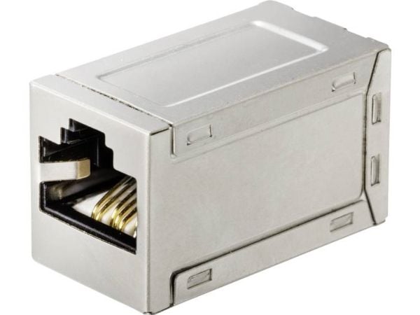 Renkforce RF-4562732, Flat, Metallisk, RJ-45, RJ-45, Hunkjønn, Hunkjønn
