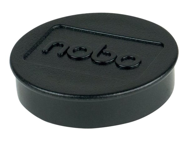 Nobo - Magnet - 3,8 cm diameter - svart (en pakke 4) - for P/N: 1900930, 1901043, 1902454, 1902455, Q18090MB, QB05442CD, QBPE1290, QBPE1812, QBPE9060