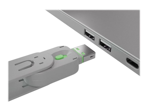 Lindy USB Port Blocker - USB-portsperrer - grønn