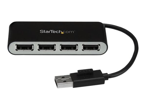 StarTech.com ST4200MINI2, USB 2.0, USB 2.0, 480 Mbit/s, Musta, Hopea, Muovi, Kiina
