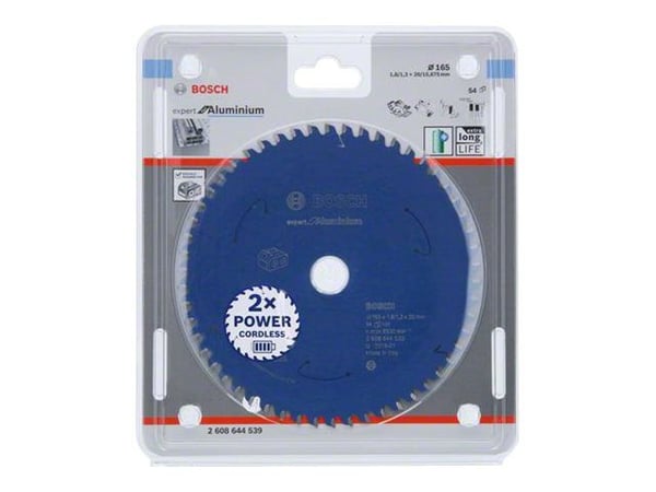 Bosch Expert for Aluminium - Sirkelformet sagblad - for aluminium - 165 mm - 54 tenner