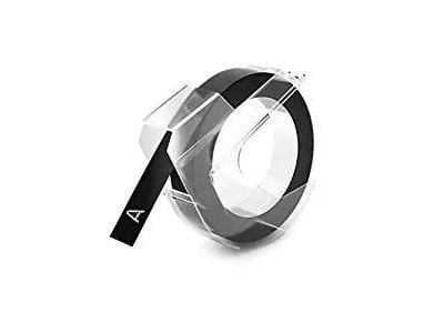 DYMO - Svart, glanset - Rull (1 cm x 3,7 m) båndspoleetiketter