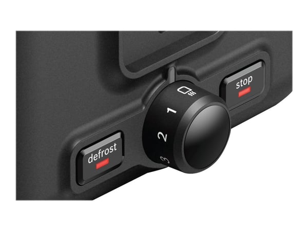 Bosch DesignLine TAT3P423 - Brødrister - 2 skive - 2 Spor - svart
