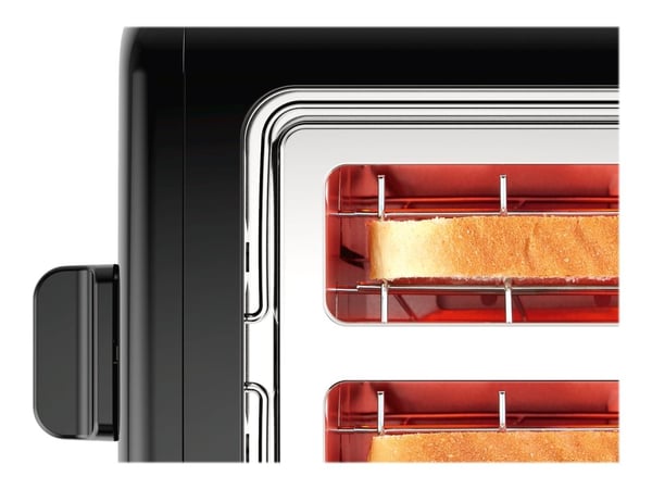 Bosch DesignLine TAT3P423 - Brødrister - 2 skive - 2 Spor - svart