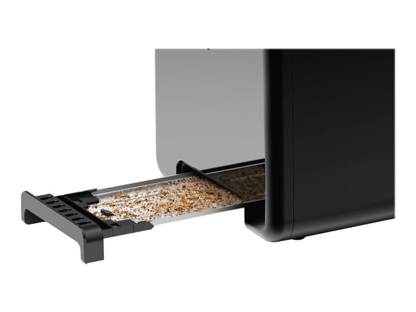 Bosch DesignLine TAT3P423 - Brødrister - 2 skive - 2 Spor - svart