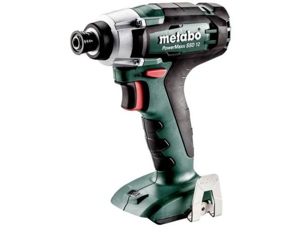 Metabo PowerMaxx SSD 12, Slagtrekker, Pistolhåndtak, 1/4", Sort, Grå, Rød, 2500 RPM, 115 Nm