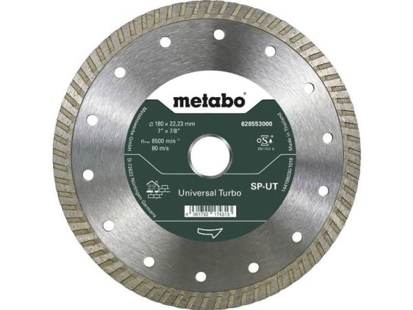 Metabo 628553000, Betong, Sandsten, Flis, 18 cm, 2,22 cm, 8500 RPM, Metabo, 1 stykker