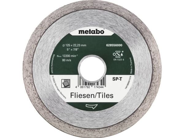 Metabo 628556000, Naturstein, Flis, 12,5 cm, 2,22 cm, 12200 RPM, Metabo, 1 stykker