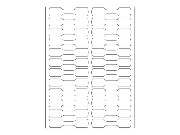 HERMA - Papir - selv-adhesiv - hvit - 10 x 49 mm 600 etikett(er) (25 ark x 24) merkelapper