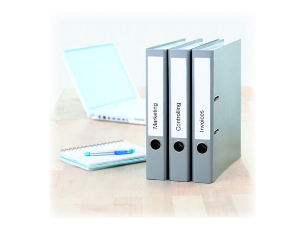 HERMA Special - Papir - matt - permanent selv-adhesiv - hvit - 192 x 38 mm 175 etikett(er) (25 ark x 7) opake arkivmappeetiketter