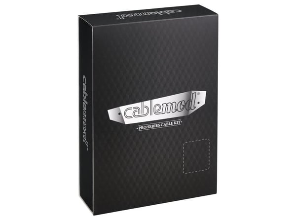 CableMod PRO Series ModMesh C-Series RMi & RMx Cable Kit - Strømkabelsett - formstøpt - svart, lys grønn