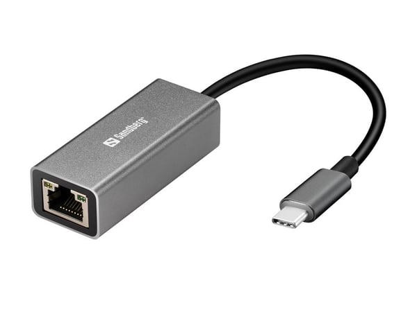 Sandberg USB-C til Nettverk - Nettverksadapter - USB-C - Gigabit Ethernet