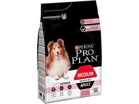 Purina Medium Adult Sensitive Skin, Vuxen, Jätte (> 45kg), Lax, 14 kg