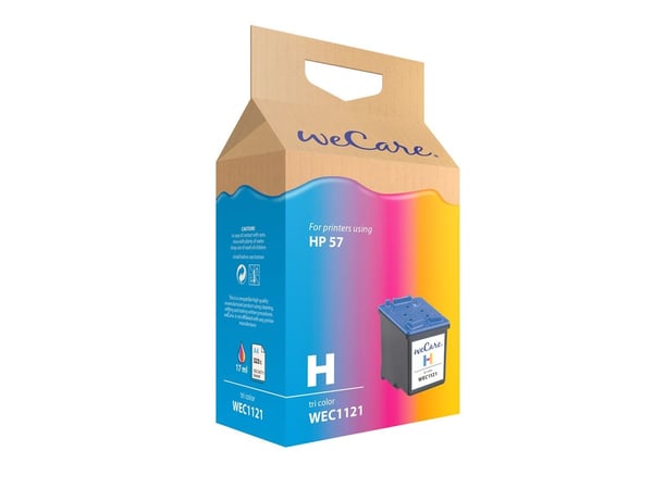 Wecare - 21 ml - høykapasitets - farge (cyan, magenta, gul) - kompatibel - blekkpatron (alternativ for: HP 57, HP C6657A) - for HP Deskjet 450, 55X...