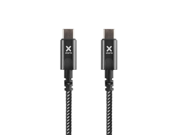 Xtorm CX2081, 2 m, USB C, USB C, USB 3.2 Gen 1 (3.1 Gen 1), 5 Gbit/sek, Sort