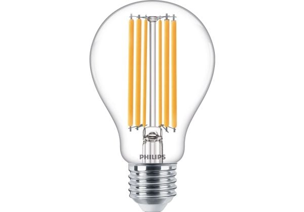 Philips Filamentpære, klar, 120 W, A67, E27, 13 W, 120 W, E27, 2000 lm, 15000 timer, Varm hvit