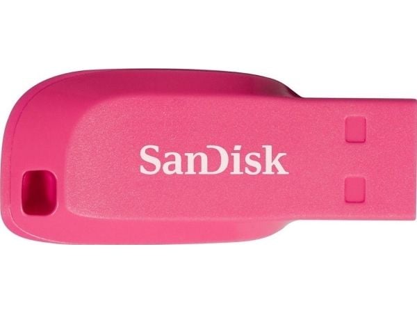 SanDisk Cruzer Blade - USB-flashstasjon - 32 GB - USB 2.0 - elektrisk rosa