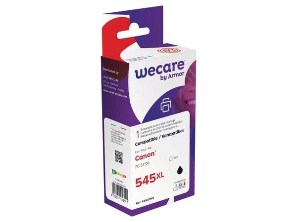 Wecare - 15 ml - svart - kompatibel - blekkpatron (alternativ for: Canon PG-545XL) - for Canon PIXMA TR4551, TR4650, TR4651, TS3350, TS3351, TS3352...