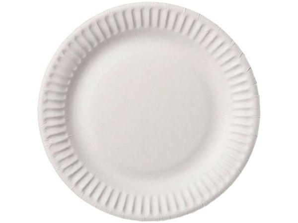 Tallerkener, BioPak, pap, Ø 18 cm, pakke a 100 stk