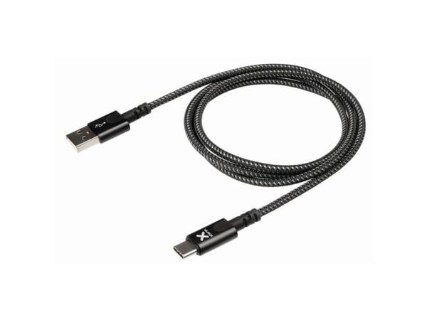 Xtorm CX2051, 1 m, USB A, USB C, USB 2.0, 0,48 Gbit/s, Sort