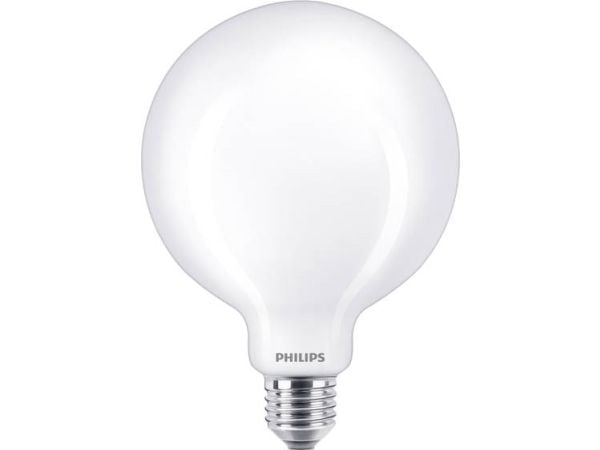 Philips - LED-lyspære - form: G120 - mattslipt finish - E27 - 10.5 W (ekvivalent 100 W) - klasse D - varmt hvitt lys - 2700 K