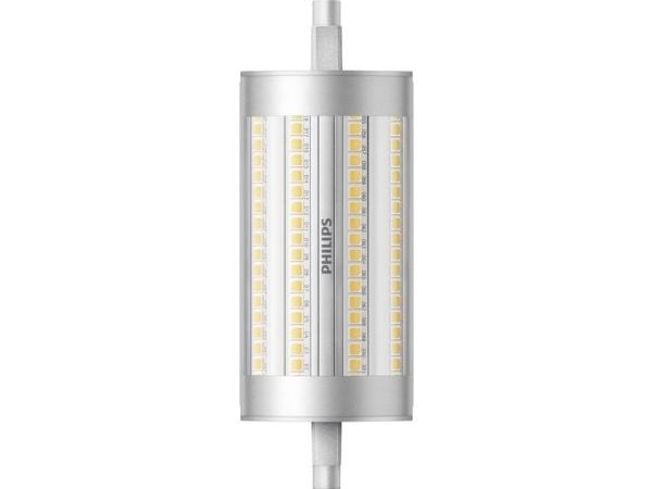 Philips - LED-lyspære - form: korn - R7s - 17.5 W (ekvivalent 150 W) - klasse D - hvitt lys - 3000 K