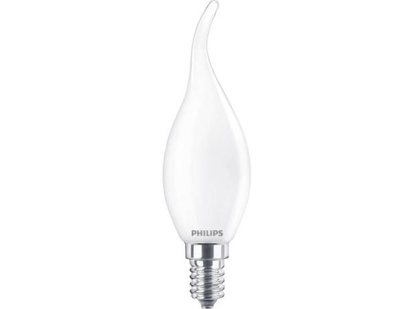 Philips - LED-lyspære - form: BA35 - mattslipt finish - E14 - 2.2 W (ekvivalent 25 W) - klasse E - varmt hvitt lys - 2700 K