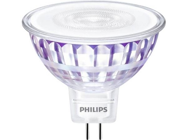 Philips - LED-pære for søkelys - form: MR16 - GU5.3 - 7 W (ekvivalent 50 W) - klasse F - varmt hvitt lys - 2700 K