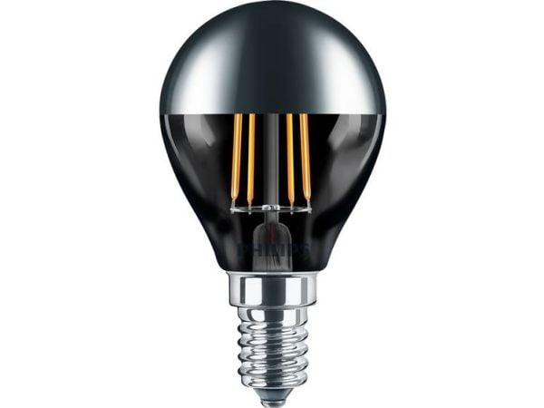 Philips Filamentkronljuskälla spegelkrona 35 W P45 E14, 4 W, 35 W, E14, 397 LM, 15000 h, Varmvitt