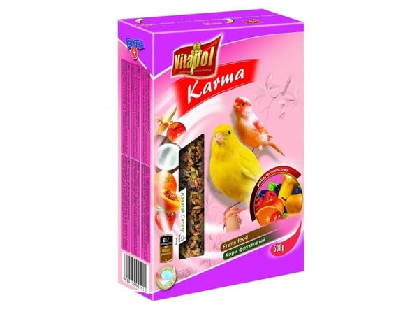 Vitapol zvp-2501, Siemenet, 500 g, Kanarianpunainen, A-vitamiini, B-vitamiini, C-vitamiini