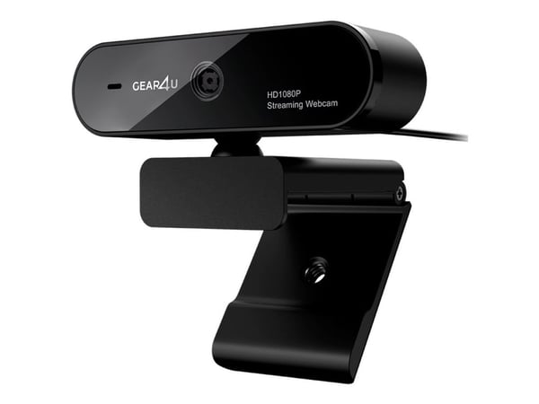 Gear4U Focus Webcam T1WC73PRO - Webbkamera - färg - 1920 x 1080 - 720p, 1080p - ljud - USB 2.0 - MJPEG