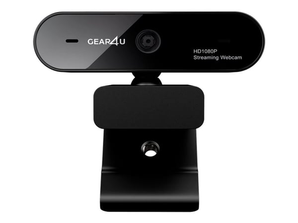Gear4U Focus Webcam T1WC73PRO - Webbkamera - färg - 1920 x 1080 - 720p, 1080p - ljud - USB 2.0 - MJPEG