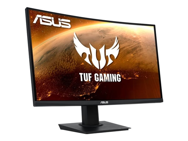 ASUS TUF Gaming VG24VQE - LED-skjerm - gaming - kurvet - 23.6" - 1920 x 1080 Full HD (1080p) @ 165 Hz - VA - 250 cd/m² - 3000:1 - 1 ms - 2xHDMI, Di...