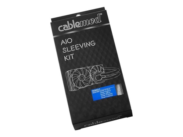CableMod AIO kledningsett, serie 1 for Corsair Hydro Gen 2, hvit