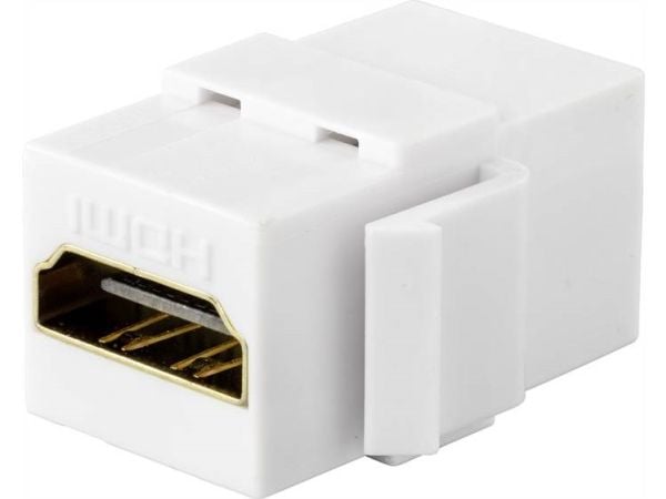 Renkforce RF-4532674, Tasainen, Valkoinen, HDMI, HDMI, Naaras, Naaras