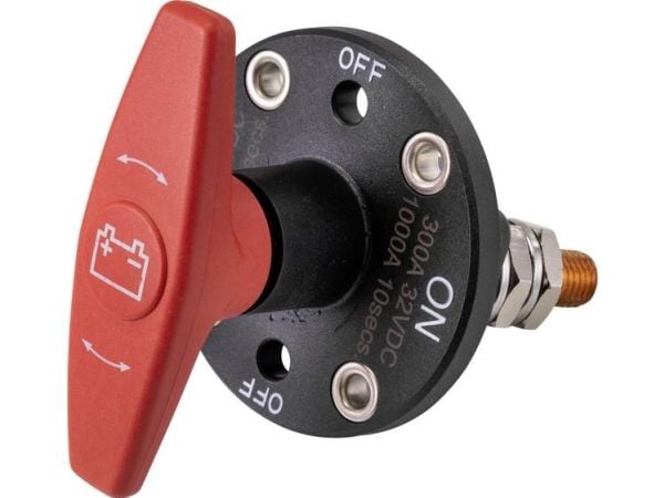 TRU COMPONENTS TC-9075596 batterikontakt 32 V/DC 300 A 1 x Av/På klikk IP67 1 stk