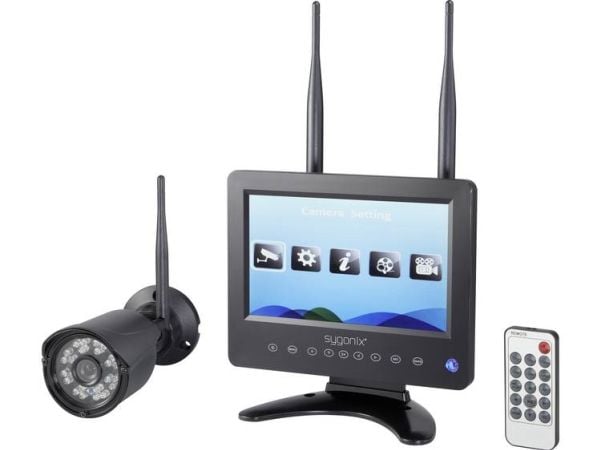 Sygonix SY-4548736 Trådløst overvåkningskamerasett 4-kanals med 1 kamera 1280 x 720 piksler 2,4 GHz (SY-4548736)