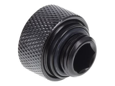 Alphacool Eiszapfen Connector Series HardTube Socket - Armatur for væskekjølesystemkompresjon - svart matte