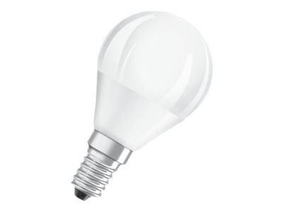 OSRAM LED BASE CLASSIC P - LED-lyspære - form: P45 - mattslipt finish - E14 - 5 W (ekvivalent 40 W) - klasse F - varmt hvitt lys - 2700 K (en pakke 5)