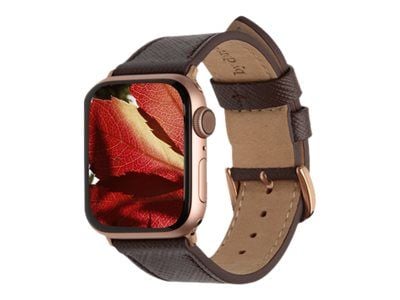 dbramante1928 Madrid - Klokkestropp for smart armbåndsur - 172 - 220,5 mm - mørk sjokolade - for Apple Watch Hermès Series 9, SE 3, Series 10, Seri...