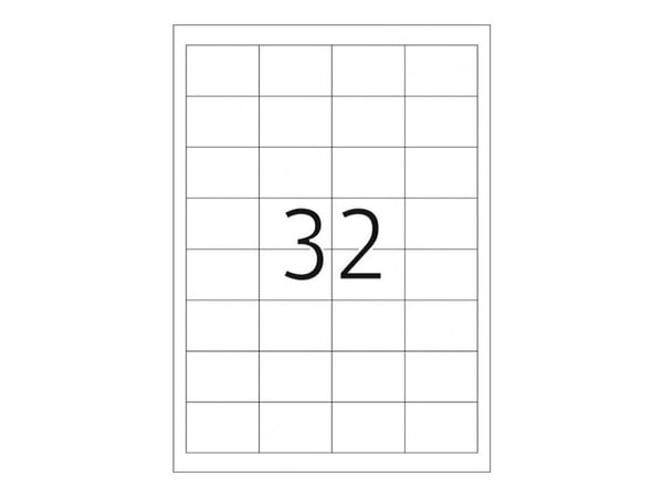 HERMA Premium - Papir - matt - permanent selv-adhesiv - hvit - 48.3 x 33.8 mm 800 etikett(er) (25 ark x 32) laminerte etiketter
