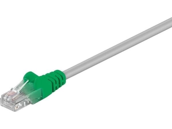 Goobay 68868, 5 m, Cat5e, U/UTP (UTP), RJ-45, RJ-45, Grønn, Grå