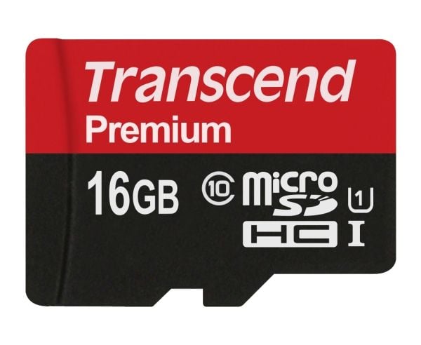 Transcend - Flash-muistikortti - 16 GB - UHS Class 1 / Class10 - microSDHC